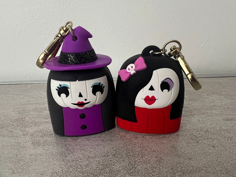 Rare! Bath & Body Works GOTH GIRL & WITCH ghoul friends SET pocketbac holder